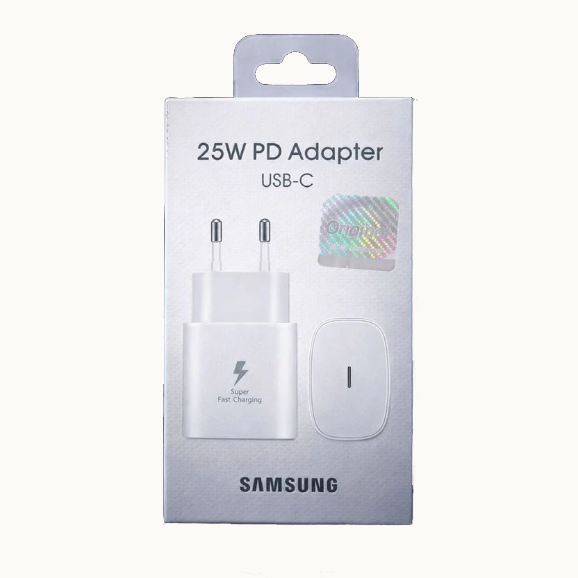 US 2Pin / UK 3Pin Samsung 25W PD Adapter USB-C 🔋Super Fast Charging