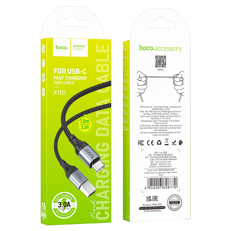 Hoco x102 USB C to Lighting 1 Metre Fast Charging Cable